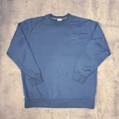 Columbia コロンビア 刺繍 スウェット ブルー 青