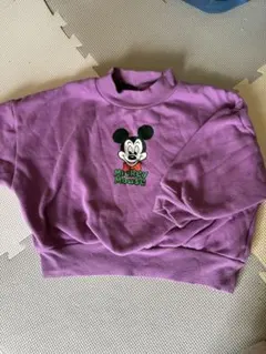 Disney ミッキーマウス トレーナー 紫　110センチ