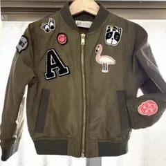H&Mワッペンが可愛いMA-1