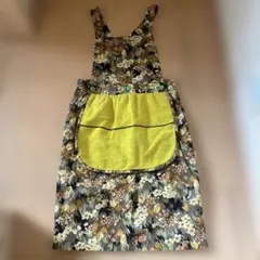 新品　花柄エプロン タオル付き
