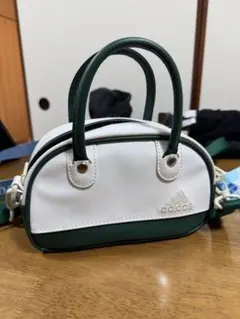 adidas ショルダーバッグ ホワイト/グリーン