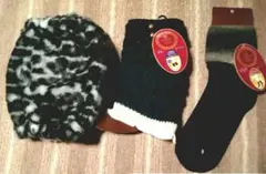 新品タグ付き★秋冬用　レッグウォーマー＆ソックス　3枚セット　足首用