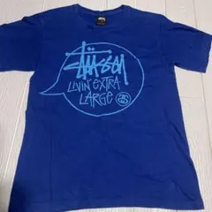 Stussy Tシャツ 青 グラフィックプリントSサイズ