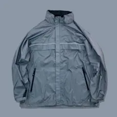 00s Y2K NAUTICA ノーティカ ナイロンジャケット シルバーグレーのサムネイル