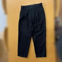 nico and... ブラック　プリーツ入りスラックス