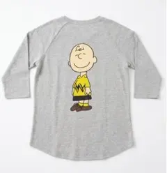 MORANチャーリーブラウン 七分袖Tシャツ