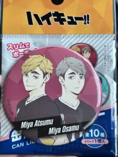 ハイキュー 缶バッジ風ミラー【宮兄弟、日向＆影山】