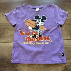 ミッキーマウス Tシャツ パープル　futafuta