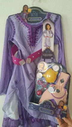 ディズニー　ウィッシュ　アーシャ　コスチューム　4-6歳　子供　Dハロ　新品