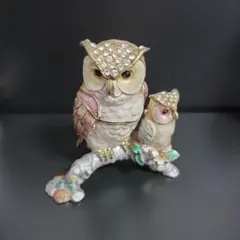 フクロウ トリンケットボックス 小物入れ インテリア雑貨