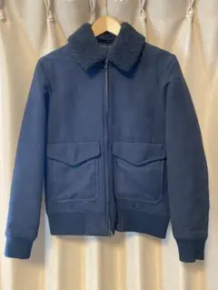 UNIQLO ユニクロ エリボアショートブルゾン ブラック