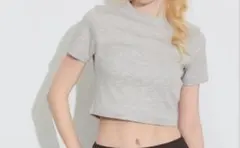 coca スムースコンパクトTシャツ グレー