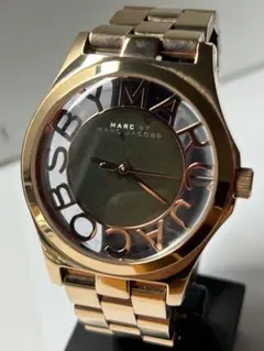 美品　マークジェイコブス　MBM3207　ヘンリースケルトン腕時計