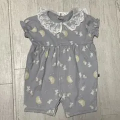 futafuta バースディ うさちゃん 襟 ロンパース