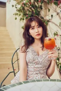 Her lip to / Lace Trimmed Floral Dress