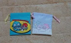 サンリオキャラクターズ プチ巾着 ハンギョドン&リトルツインスターズセット