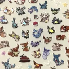 ポケモンキャラクター ネイルシール　デコ DIY シール　イーブイ