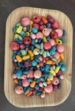 ウッドビーズ　木のビーズ　157g