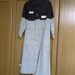 ABITOKYO　ワンピース　ロングワンピース　デニムドッキング　配色