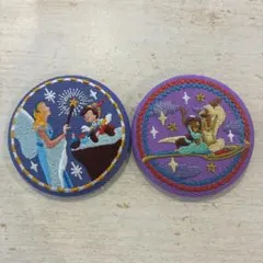 ディズニー刺繍缶バッジ 第1弾 2点セット