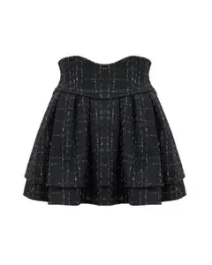 ミシェルマカロン 美脚になれる♡ツイードスカート（インナーパンツつき）M