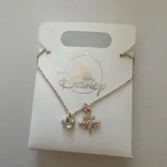 【新品】Disney ミッキーマウス型 ネックレス ピンクゴールド