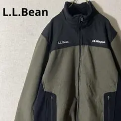 L.L.Bean エルエルビーン フリースジャケット 刺繍ロゴ カーキ