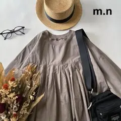 b494＊新品 m.n コットン タック リブ シャツワンピースのサムネイル