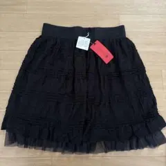 britty more 総レース ティアードスカート ブラック Mサイズ