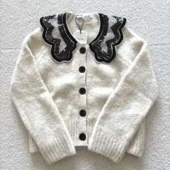 ZARA ザラ襟付きニットカーディガン