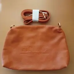 FIRANO　ショルダーバッグ　茶　レンガ色　新品同様