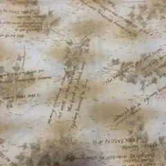 D's SELECTION 英字と葉柄 生地