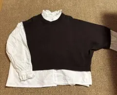 mizuiro ind アシンメトリーニットベスト