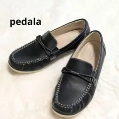 pedala ペダラ ローファー ネイビー　モカシン 23cm 3Eのサムネイル