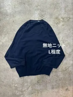 無地Vネックニットセーター ヴィンテージ古着