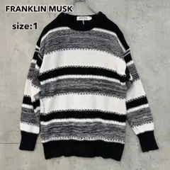 新品 未使用 FRANKLIN MUSK ニット ボーダー ウール .