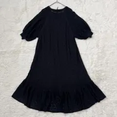 新品未使用品♡ZARA ザラ レースワンピース 半袖ワンピース ブラック