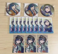 白石杏 birthday グリッター缶バッジ セカライ エピカ 箔押し