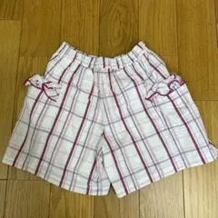 値下げ！BeBe 半ズボン 130サイズ チェック柄