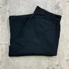 パ*プ様 ディッキーズ　ブラック　ダブルニー　ワークパンツ　古着　ボトムス　W4