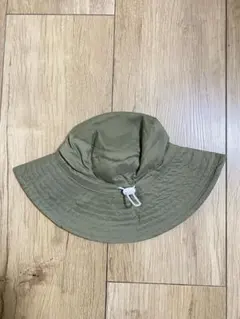 キッズ帽子 子供 ハット あご紐付き サイズ調整 UPF50 50サイズ M