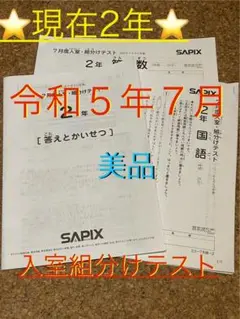 2018年サピックス6年生 入室・組分け、マンスリーテスト  17回分 小5/サピックス：2020年8月/夏期講習マンスリー確認テスト（結果