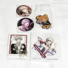 うたプリ黒崎蘭丸 ぱしゃこれ,缶バッジ,リラックマラバスト,ステッカー5点セット