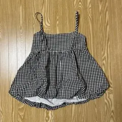 ギンガムチェック ビスチェ