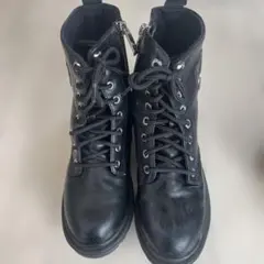 ALGY 黒いハイカットブーツ サイドジッパー付きのサムネイル