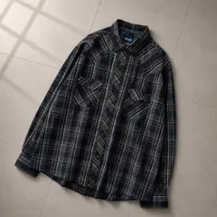 Wrangler ウエスタンシャツ チェック スナップボタン XXL 古着のサムネイル
