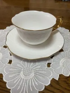 【美品】ウェッジウッド　アンセミオンホワイト　カップ＆ソーサー