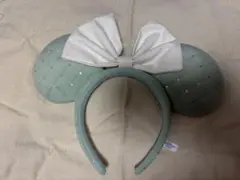 ディズニー　カチューシャ　ミントグリーン