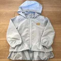 petit main フリル ウィンドブレーカー 120cm 水色