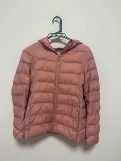 UNIQLO フード付きダウンジャケット 150サイズ ピンク
